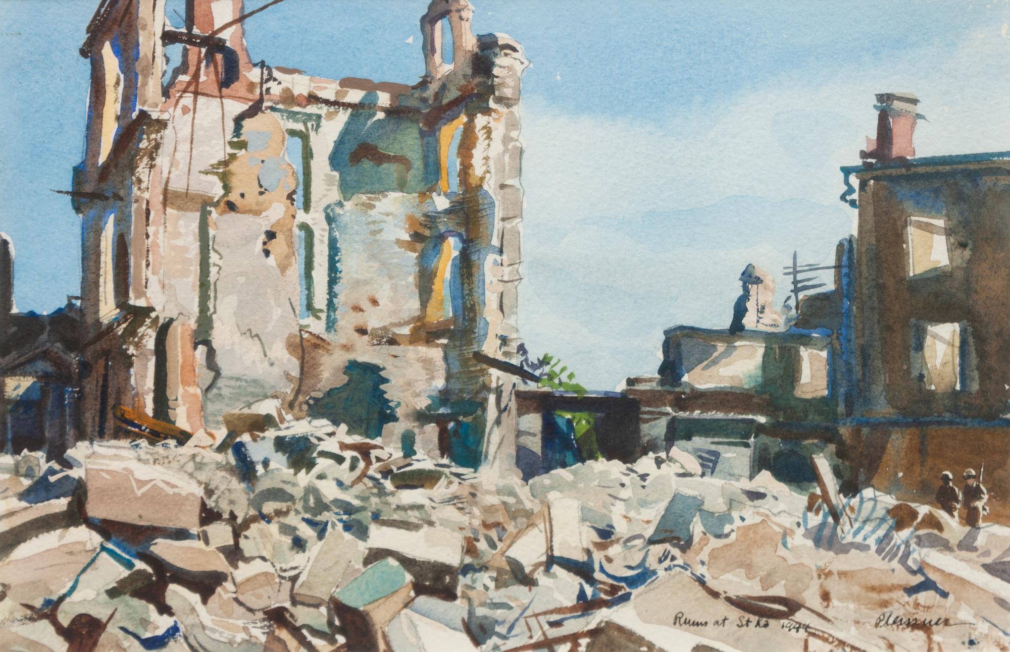 Ruins At Saint - Lô