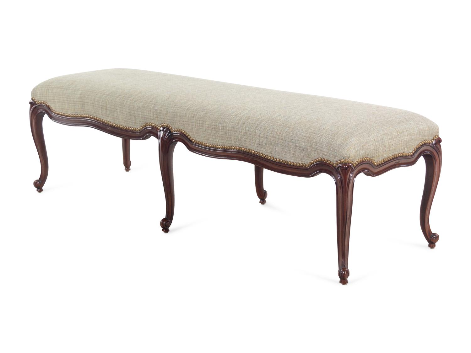 A Ralph Lauren Louis XV Style Bench