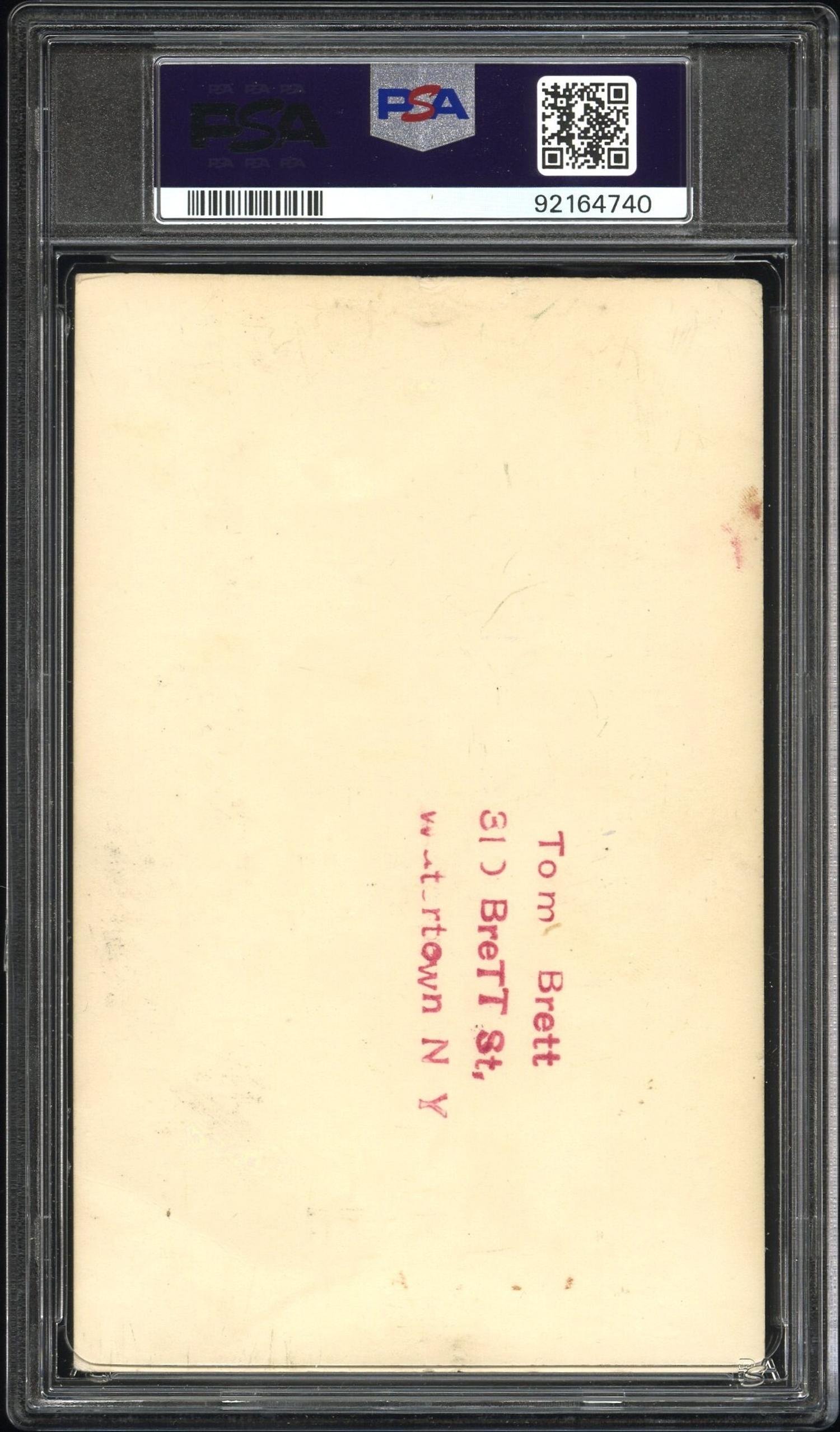 A 1950-56 J.J.K. Copyart Jackie Robinson Postcard - Blank Back (PSA 1.5 FAIR MK)