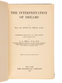 FREUD, Sigmund (1856-1939). The Interpretation of Dreams....Authorised Translation of Third Edition with Introduction by A. A. Brill, Ph.B., M.D . New York: The Macmillan Company, 1913.