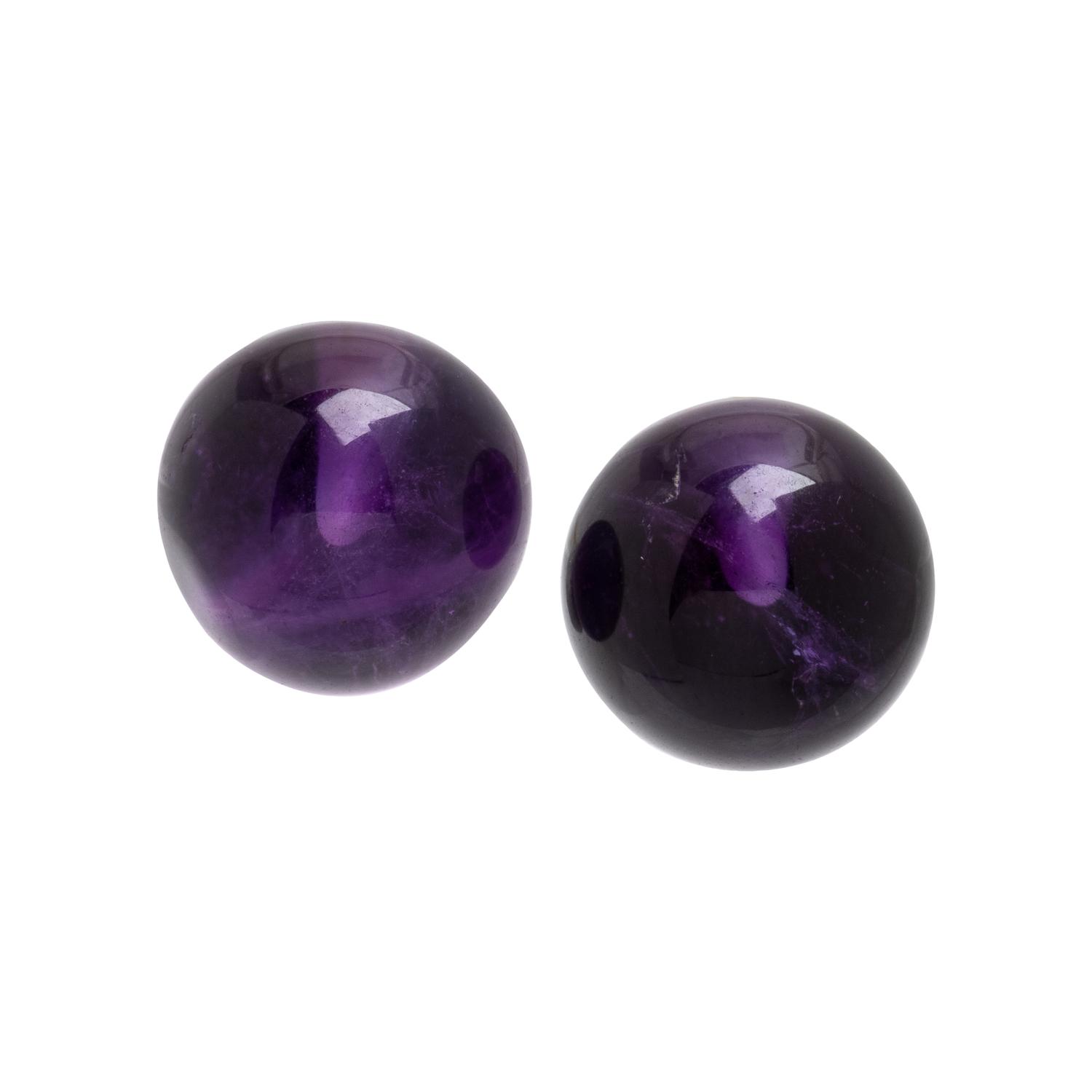 COLLECTION OF YELLOW GOLD AND AMETHYST JEWELRY