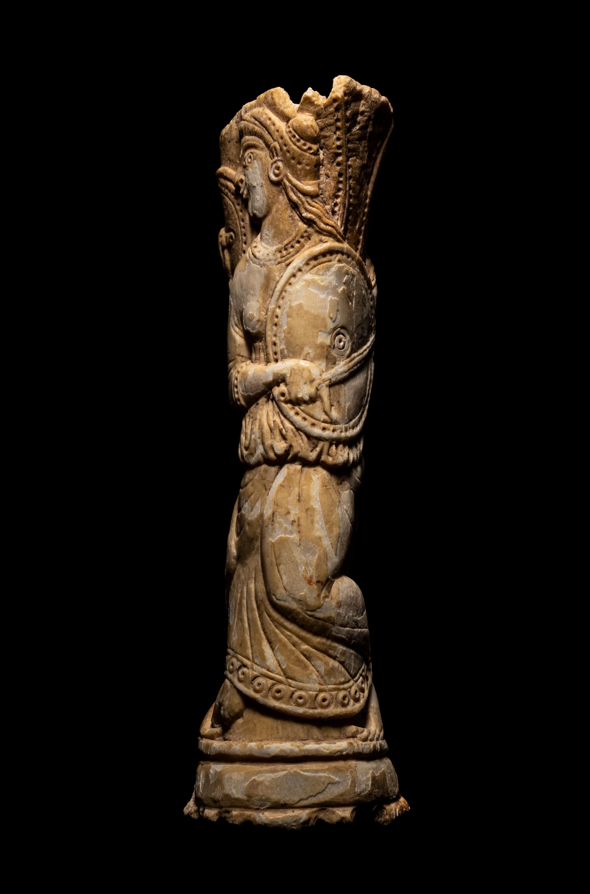 An Etruscan Bone Mirror Handle