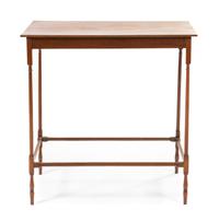 An Edwardian Mahogany Occasional Table, Height 27 1/4 x width 26 3/4 x depth 15 1/2 inches.