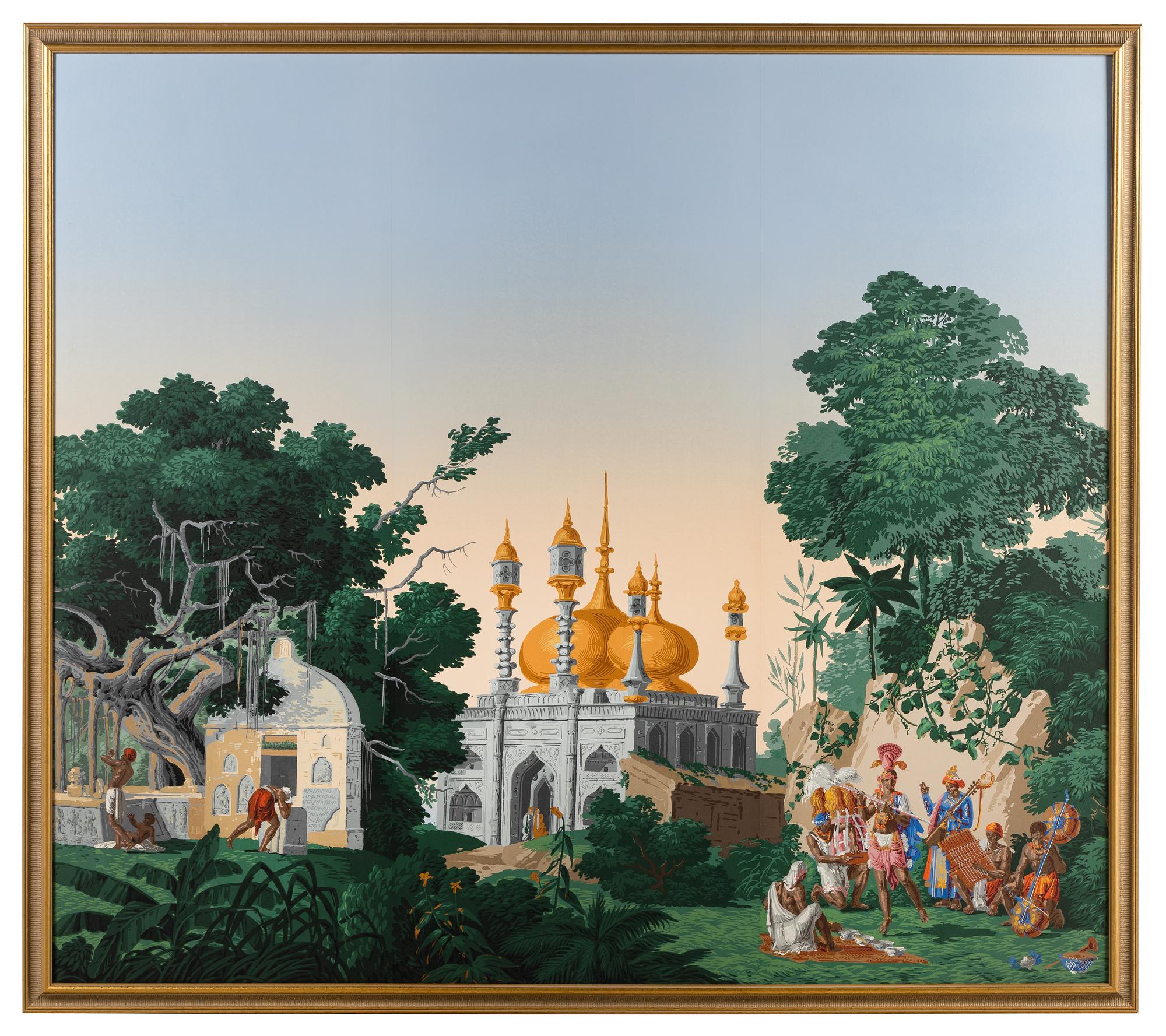Three Zuber Wallpaper Panels