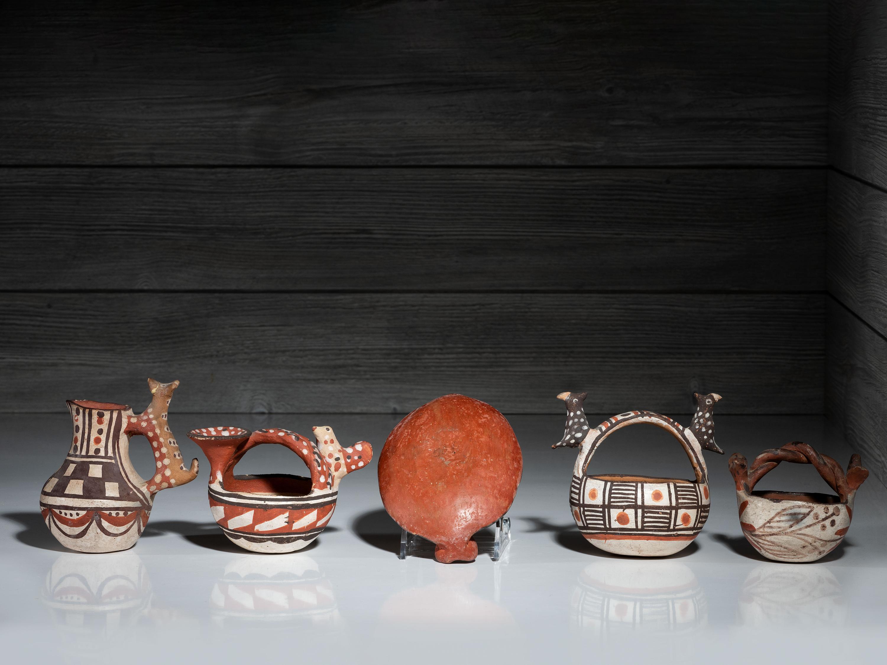 Isleta Polychrome Figural Pottery