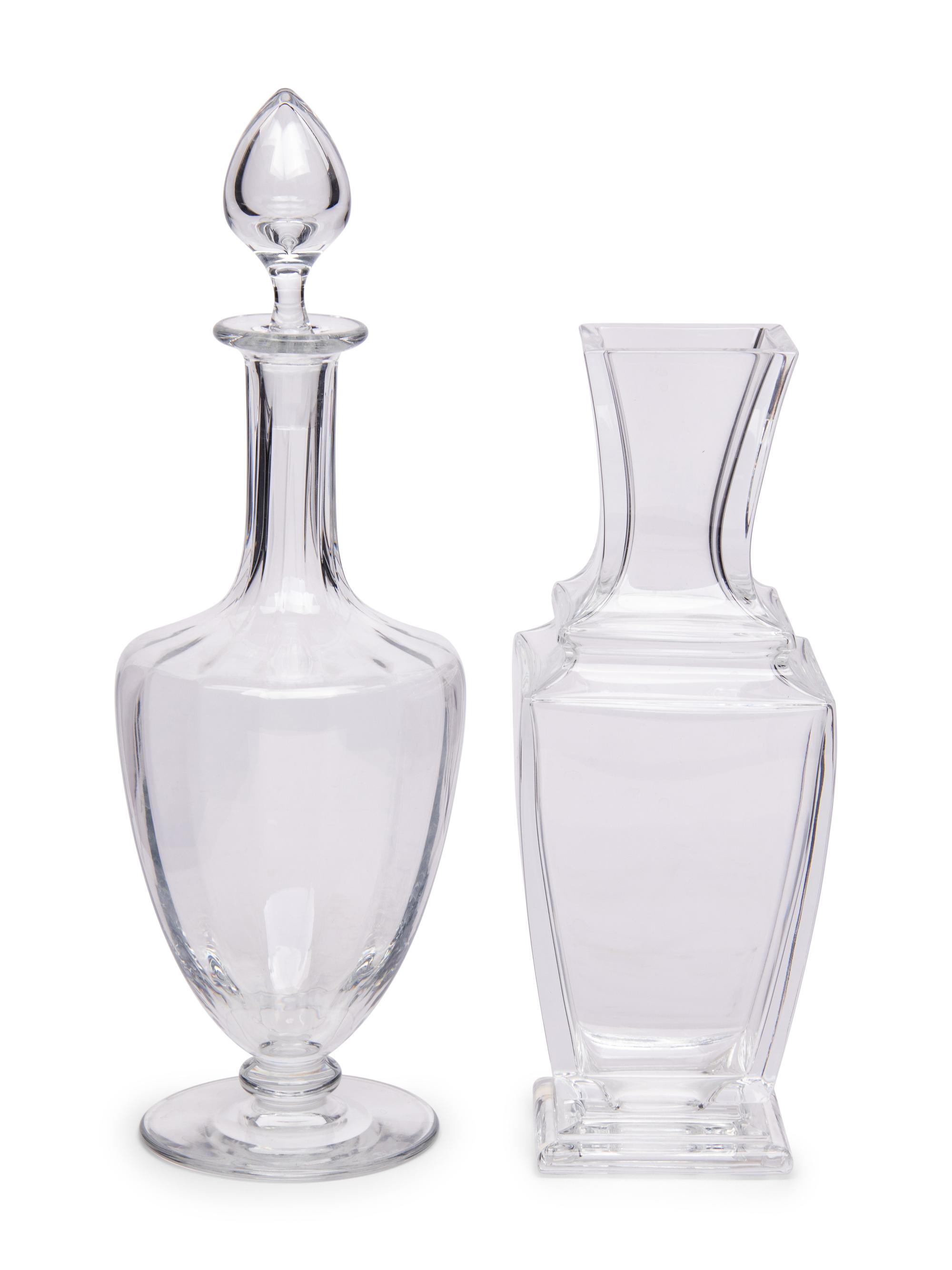 Two Baccarat Glass Articles