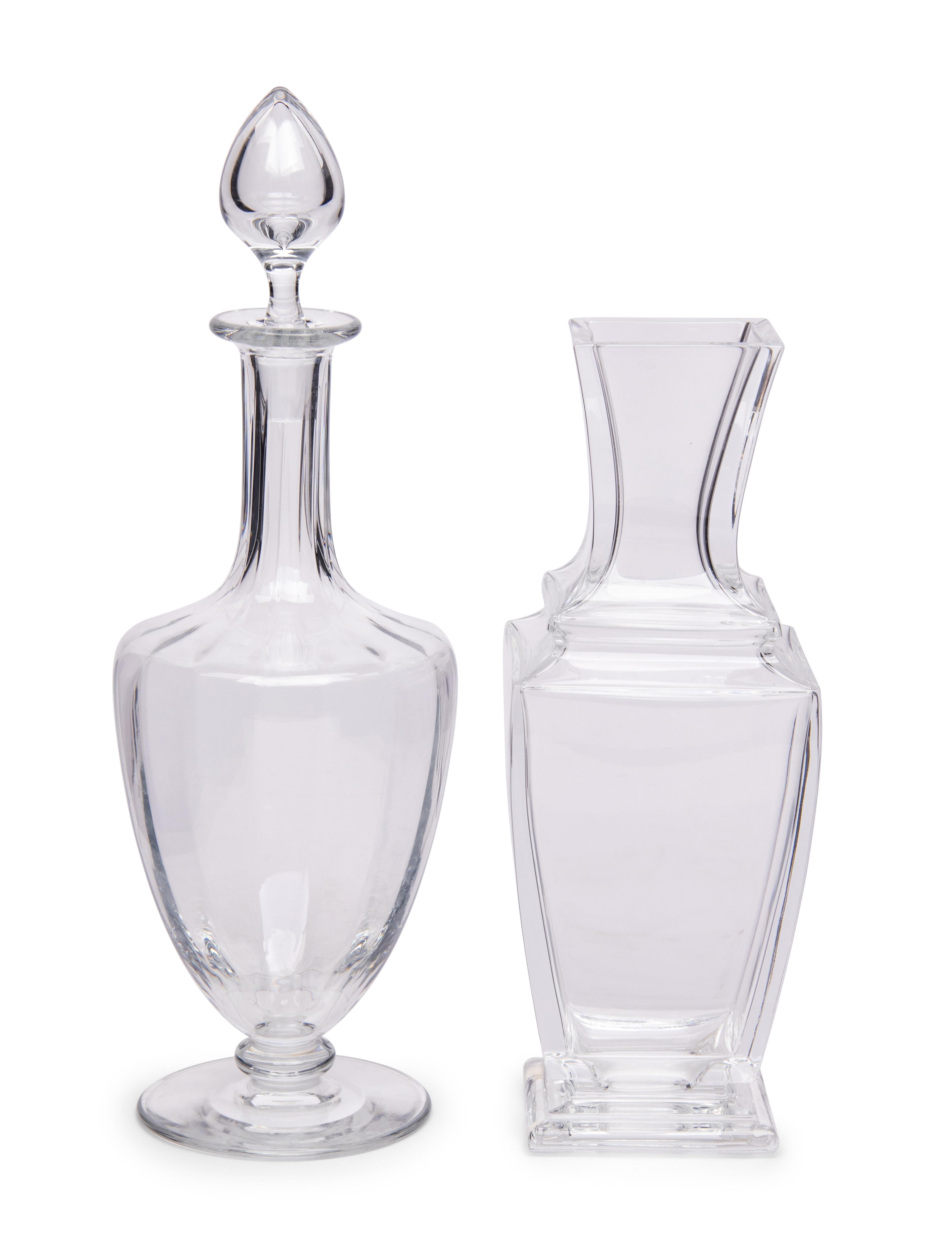 Two Baccarat Glass Articles