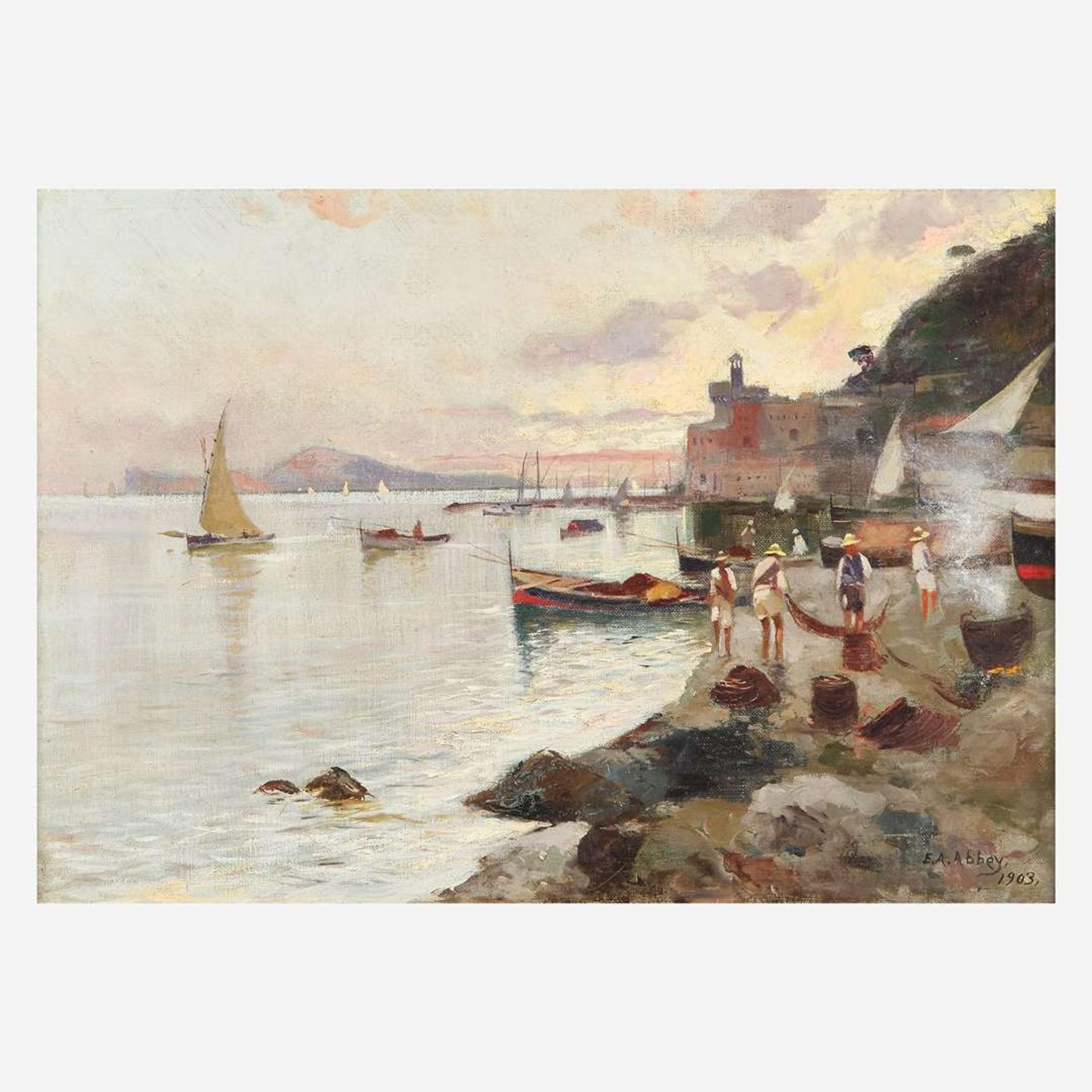 Edwin Austin Abbey (American, 1852-1911) Capri Coast