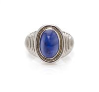 A Platinum and Sapphire Ring, Graff, 12.70 dwts.