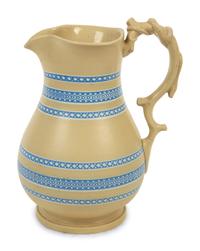 A Collection of Six Painted and Molded Earthenware Articles — 19TH/20TH CENTURY