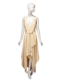 Guy Laroche Haute Couture, Cream Silk Wrap Dress