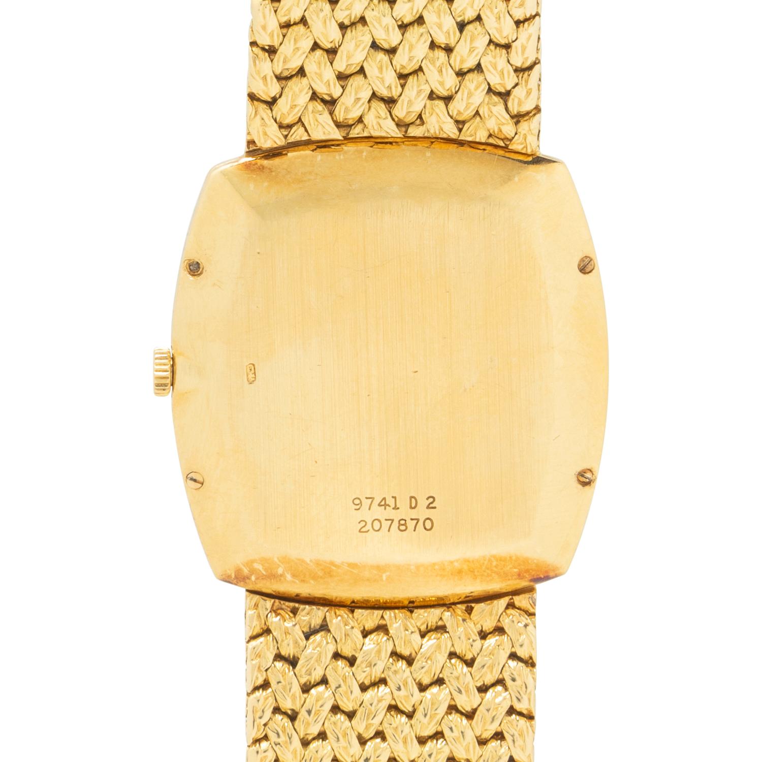 PIAGET FOR VAN CLEEF & ARPELS, REF. 9741D2 18K YELLOW GOLD WATCH