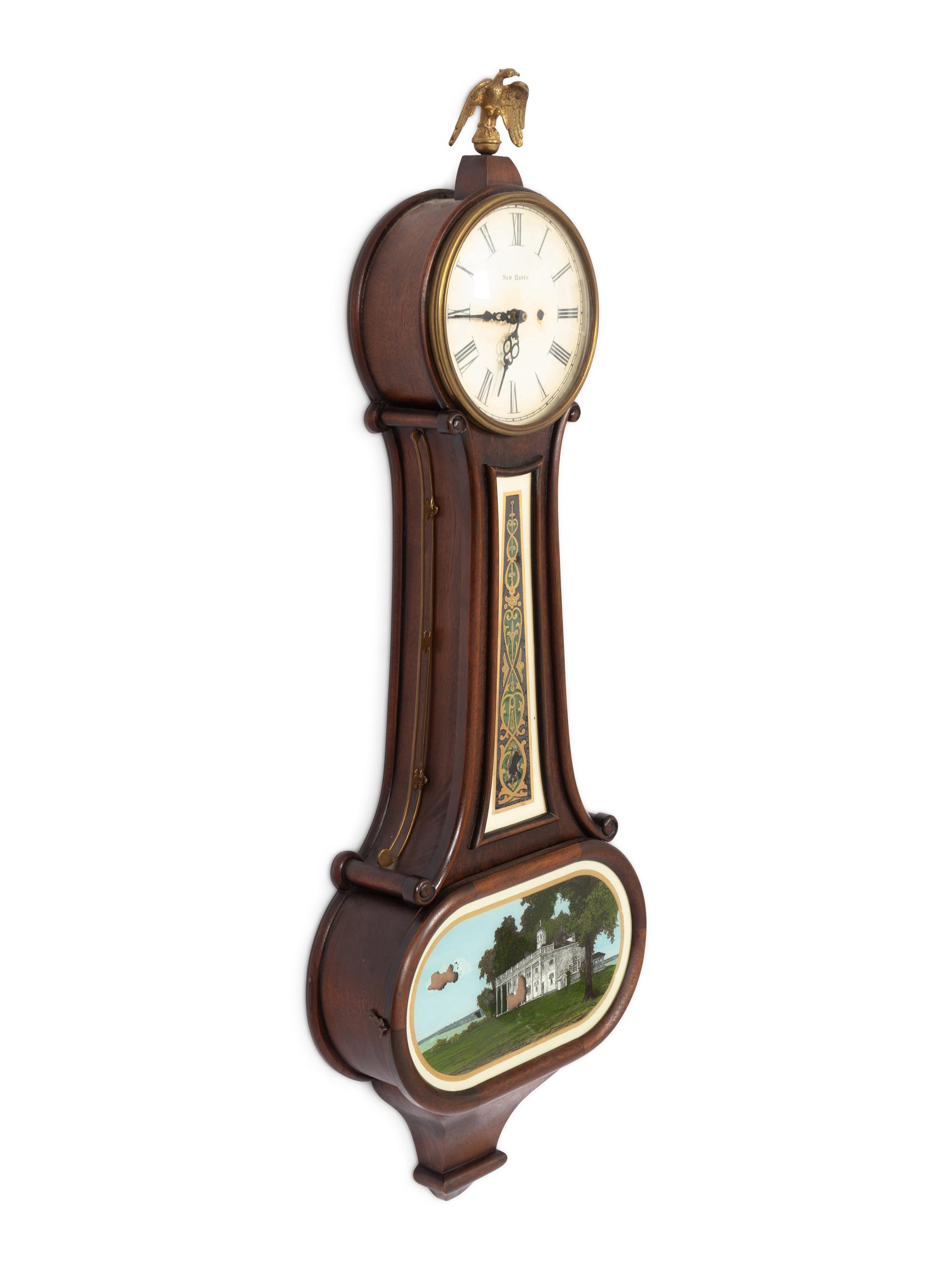 A Federal Style Banjo Clock
