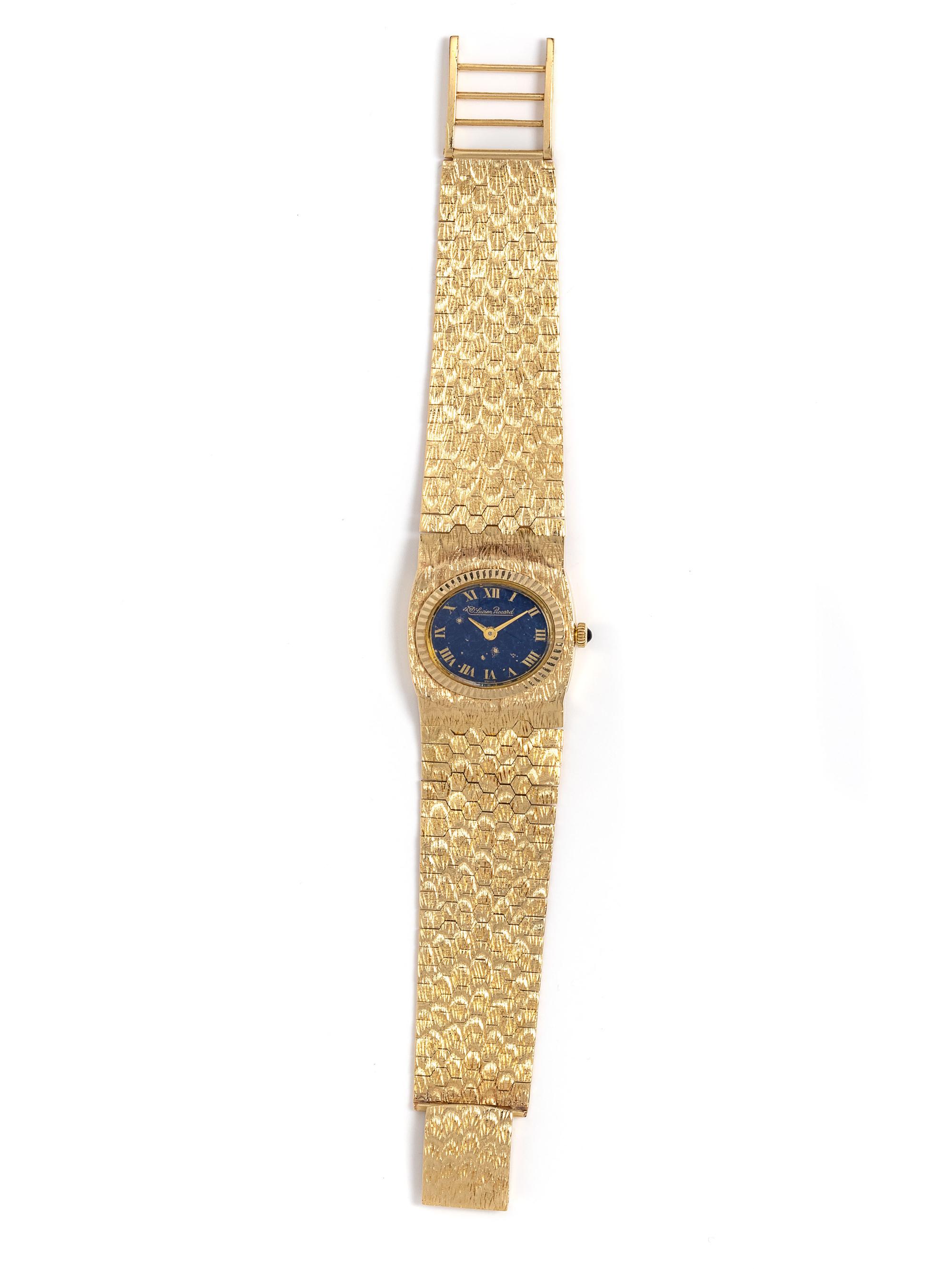 LUCIEN PICCARD, 14K YELLOW GOLD WRISTWATCH