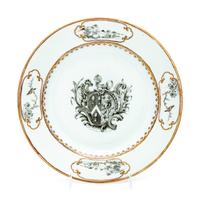 A Chinese Export Porcelain Armorial Plate