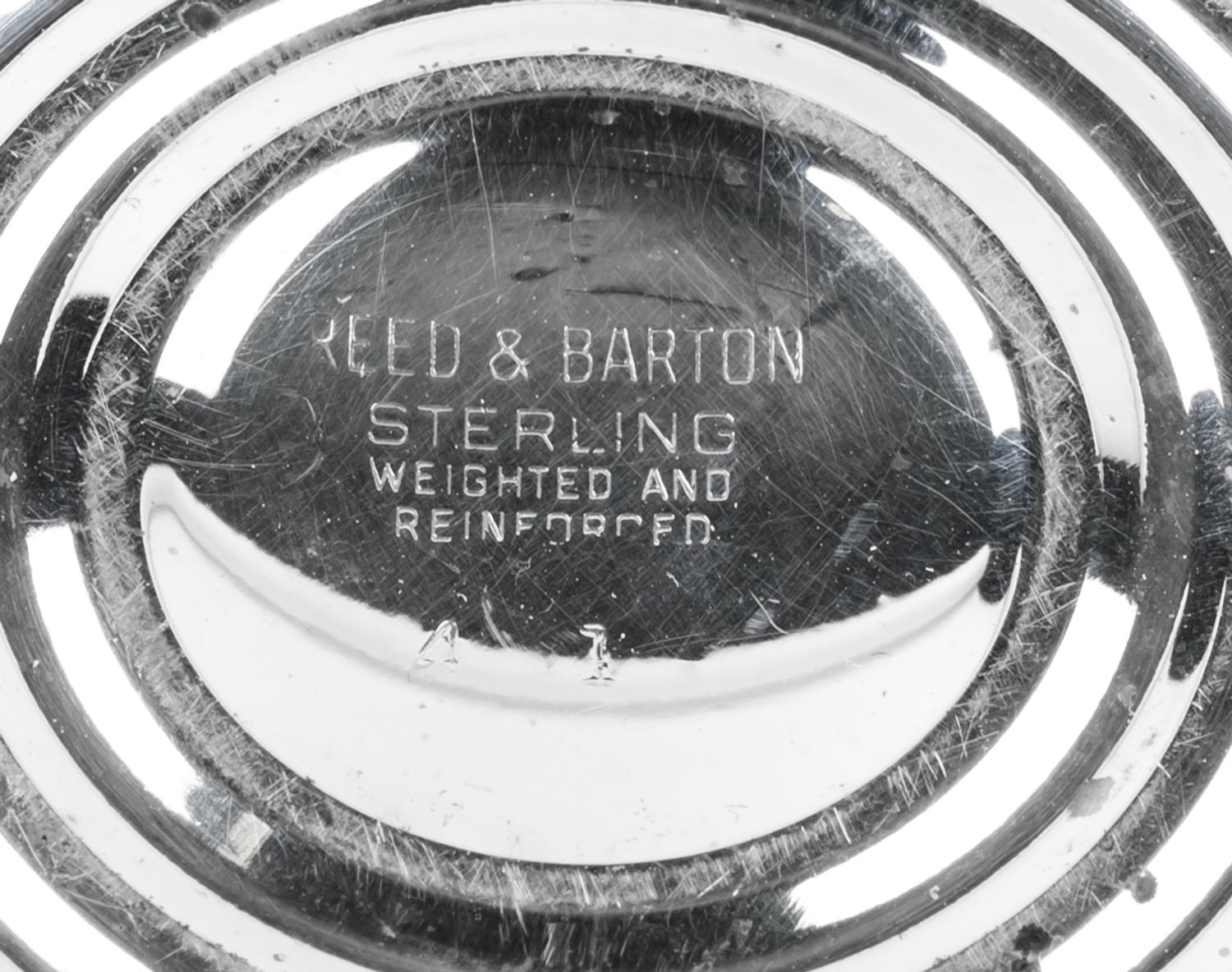 A Set of Eight American Silver Weighted Casters