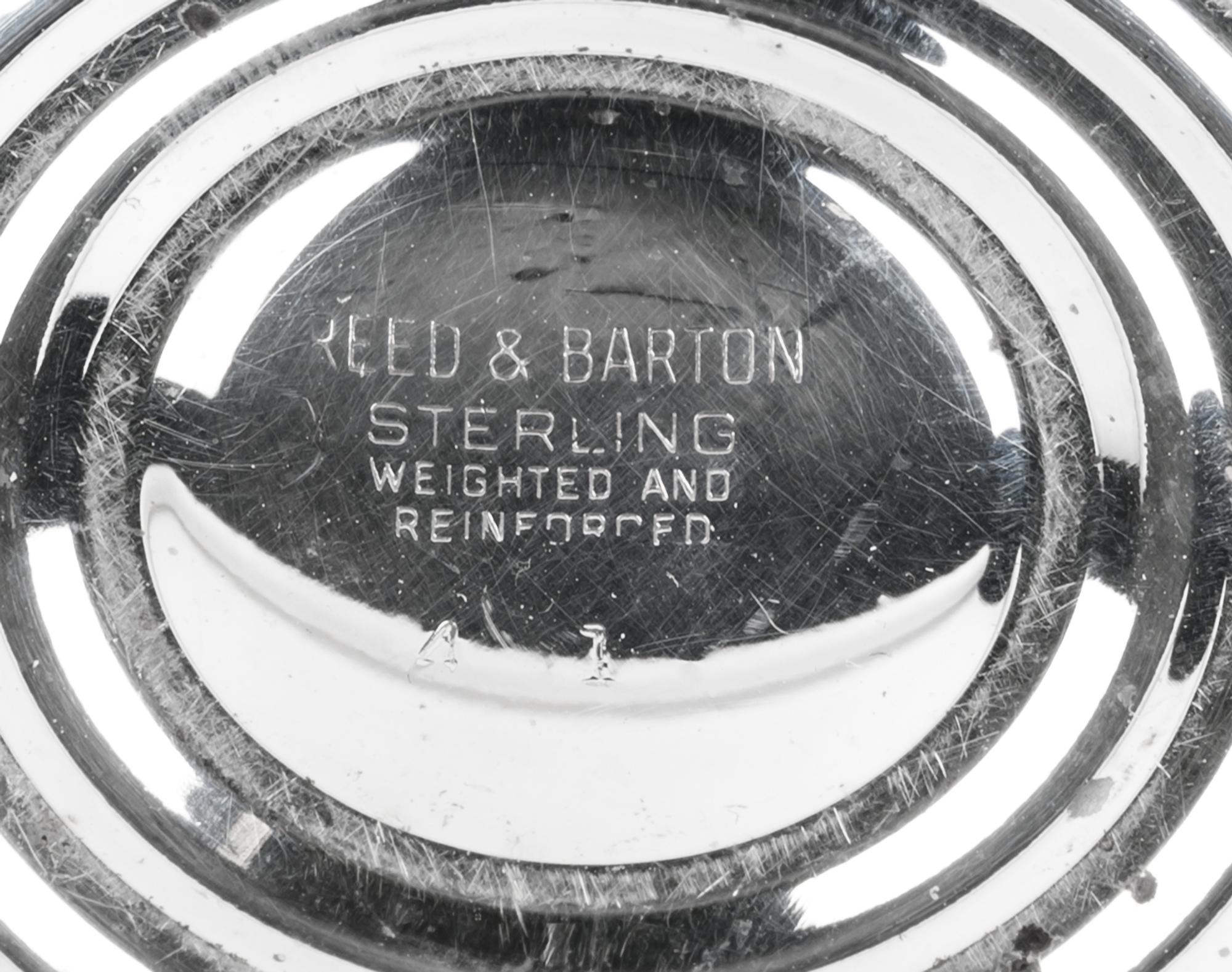 A Set of Eight American Silver Weighted Casters