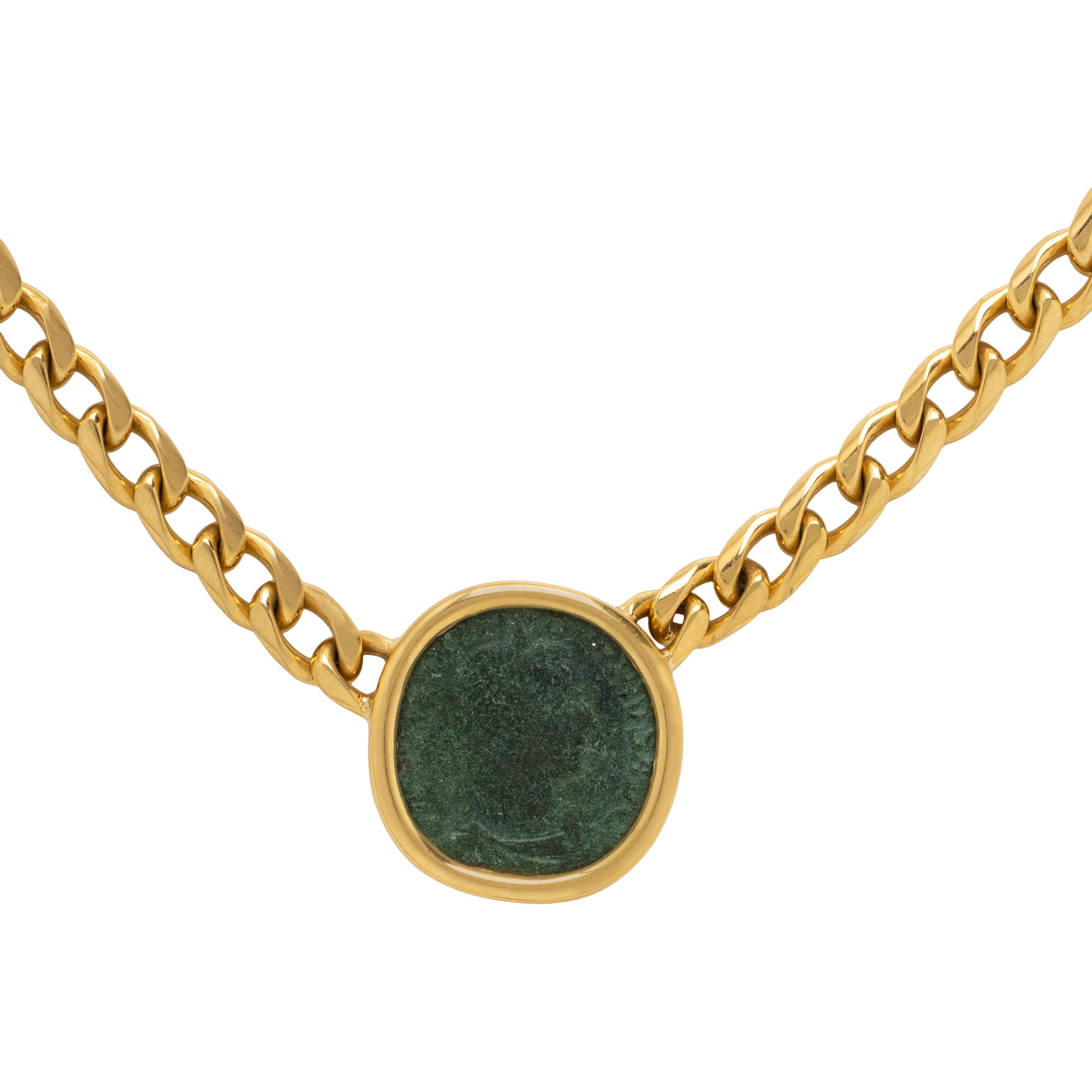 Bulgari, 'Monete', Yellow Gold and Ancient Coin Necklace