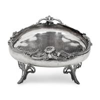 A German Silver Footed Centerpiece Bowl