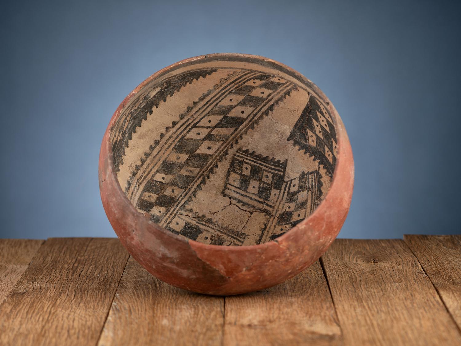 Roosevelt Redware Pottery Bowls