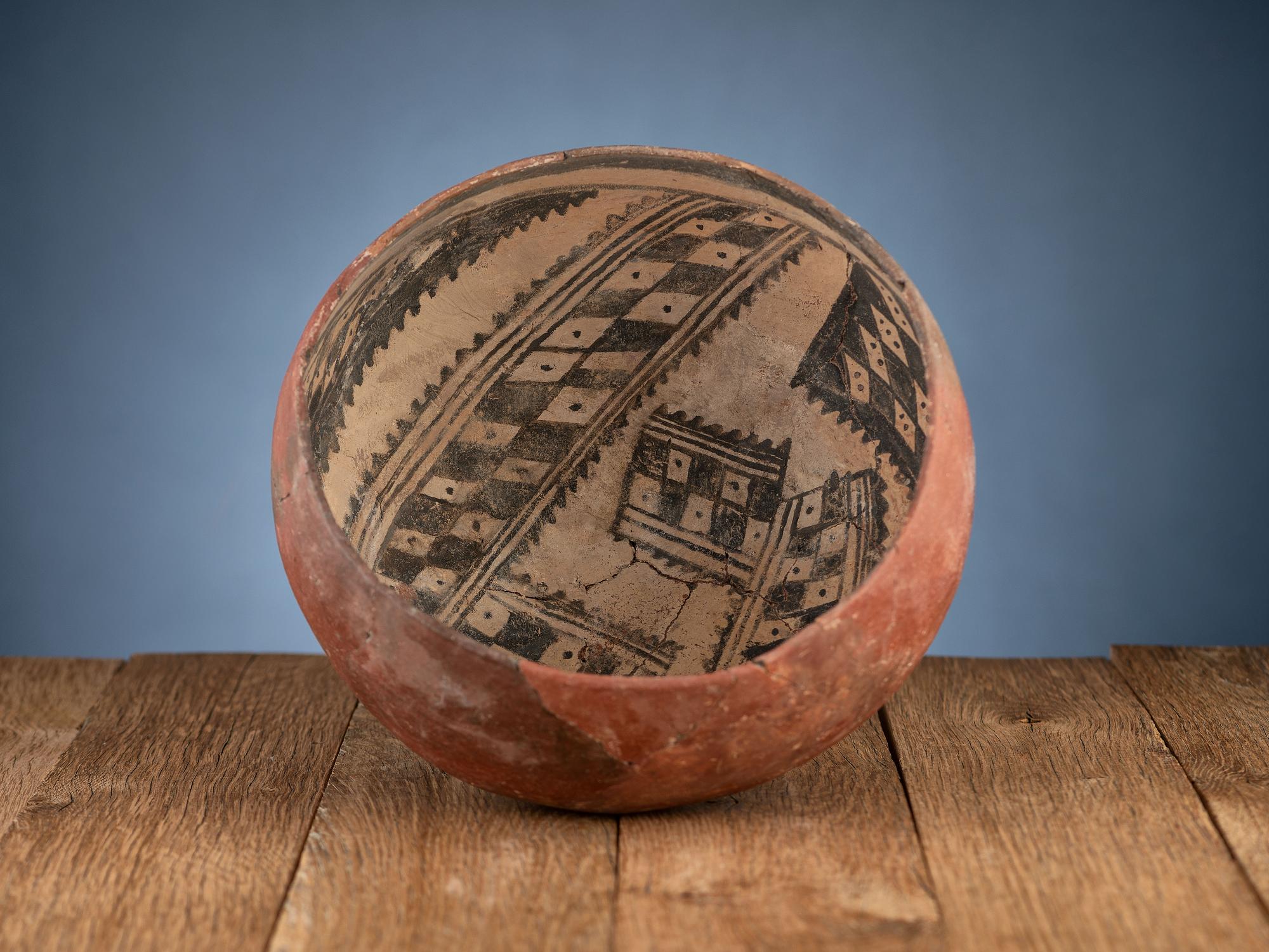 Roosevelt Redware Pottery Bowls