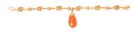 A Yellow Gold and Coral Bracelet, 6.90 dwts.