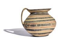 A Daunian Painted Terracotta Olpe