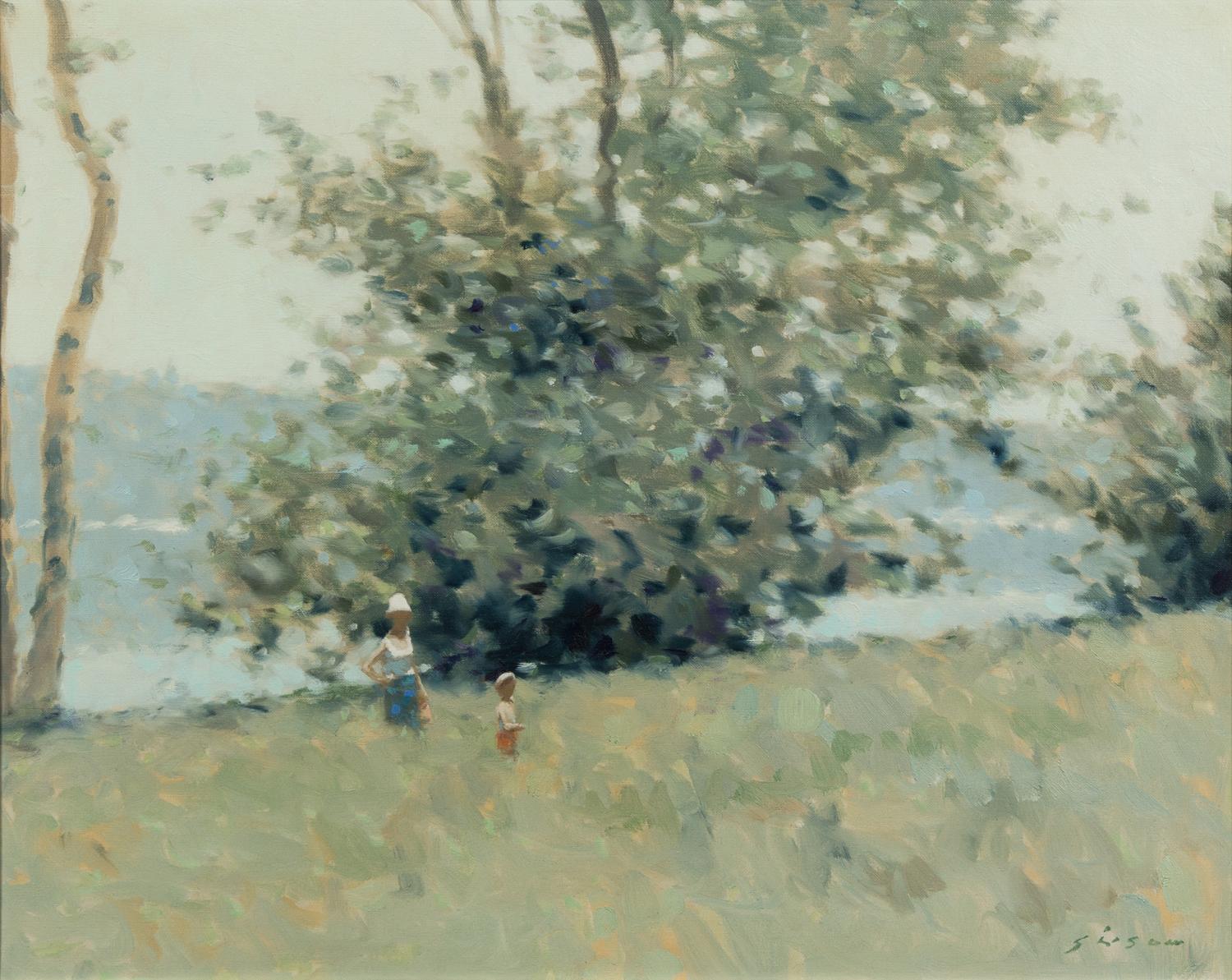 André Gisson, (American, 1928-2004), On the Lake
