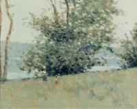 André Gisson, (American, 1928-2004), On the Lake