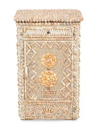 A Shell Encrusted Metal Side Cabinet