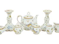 A Group of Anna Weatherley Butterfly Porcelain Articles