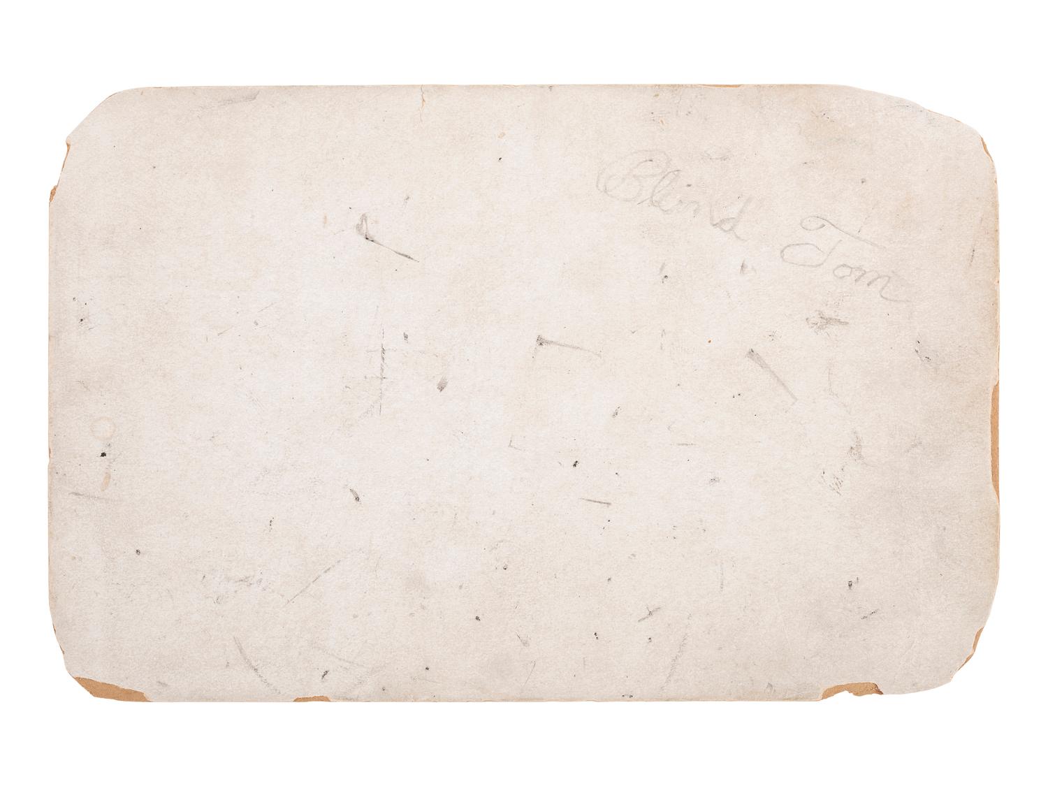 [EARLY PHOTOGRAPHY]. Cabinet card ft. a young man resembling "Blind Tom" Wiggins dancing.