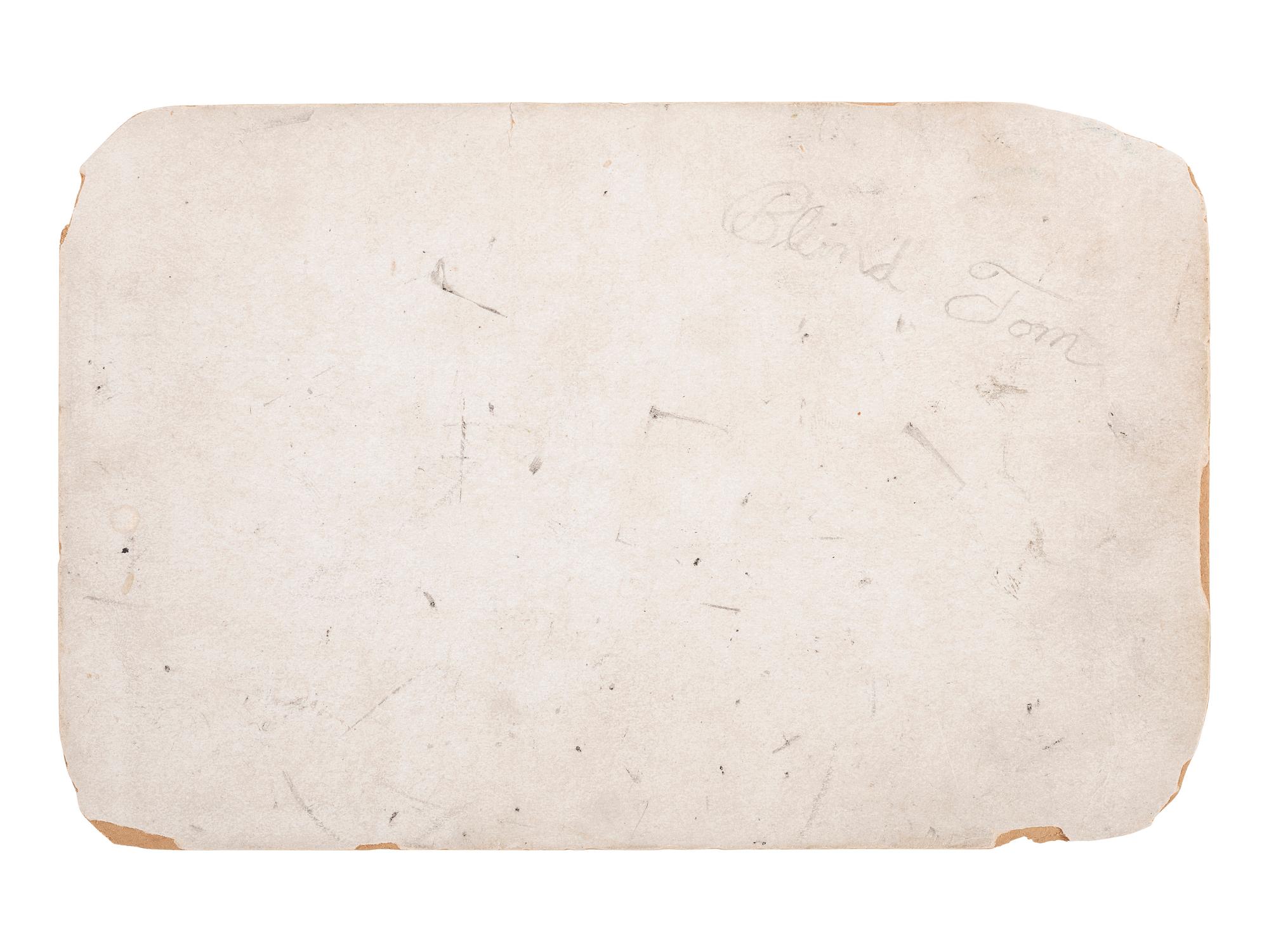 [EARLY PHOTOGRAPHY]. Cabinet card ft. a young man resembling "Blind Tom" Wiggins dancing.