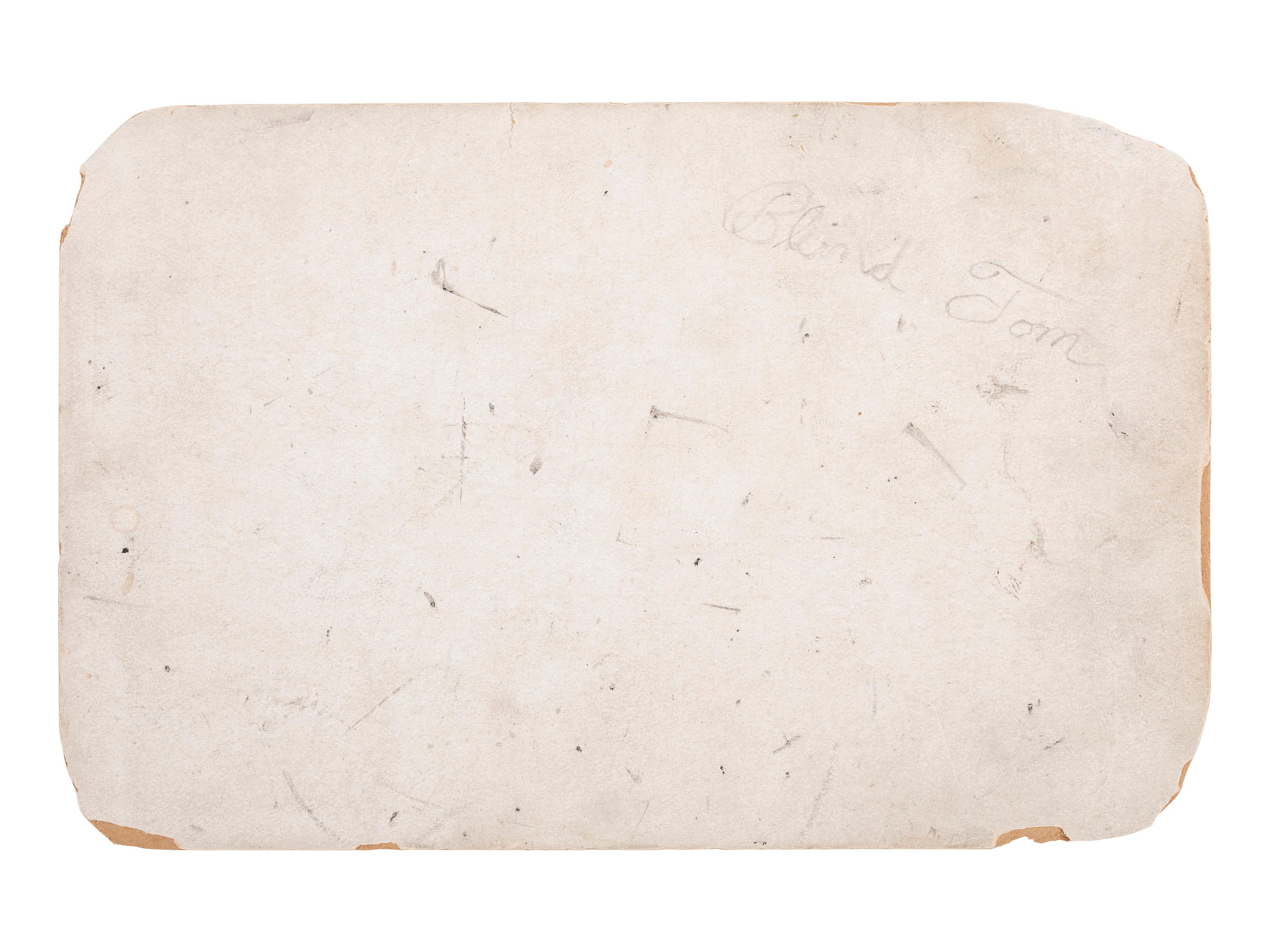 [EARLY PHOTOGRAPHY]. Cabinet card ft. a young man resembling "Blind Tom" Wiggins dancing.