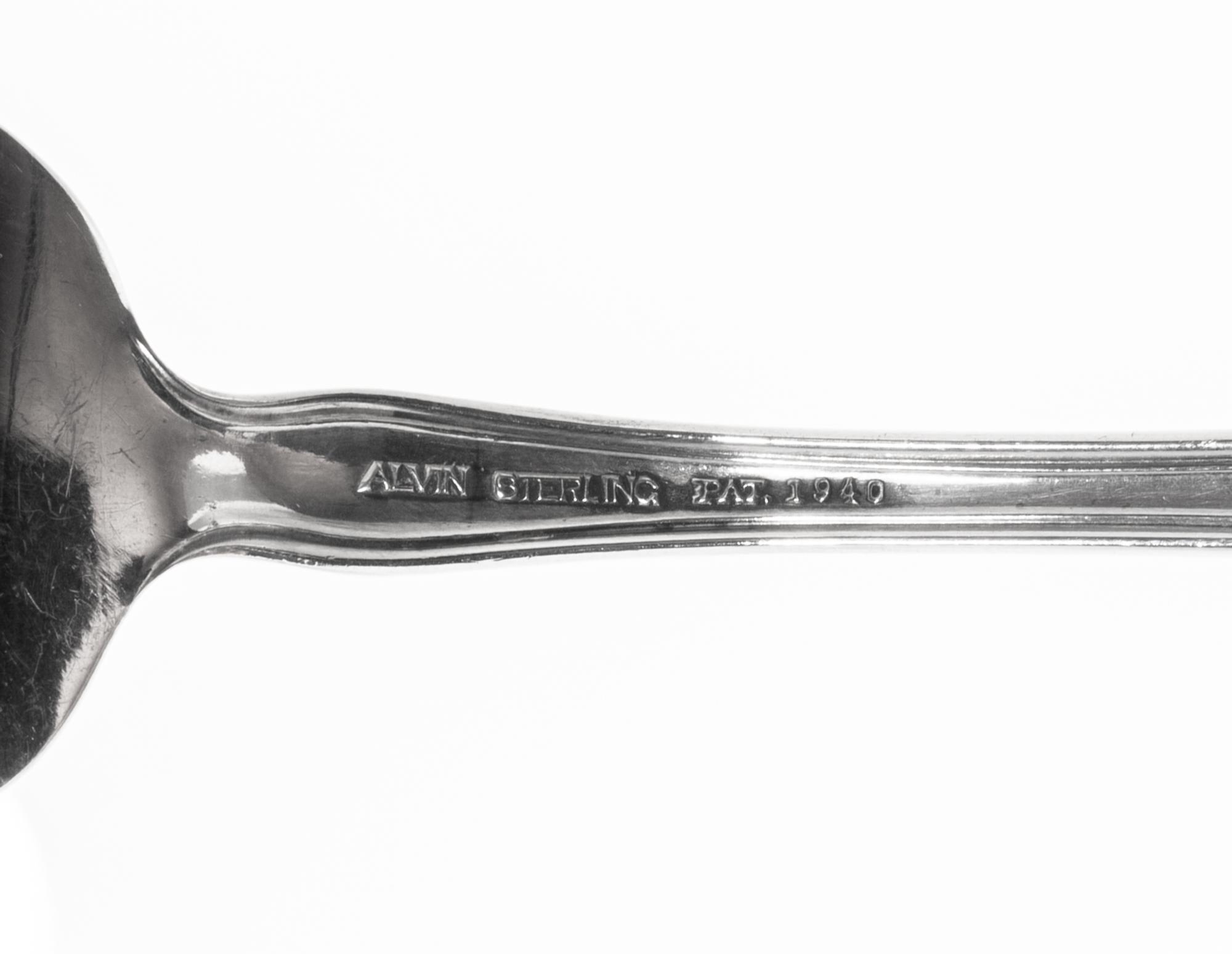 An American Silver Flatware Service