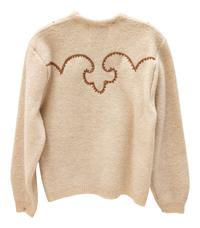 Five H Bar C Bronc-Shawl Wool Sweaters with horse and rope embellishments