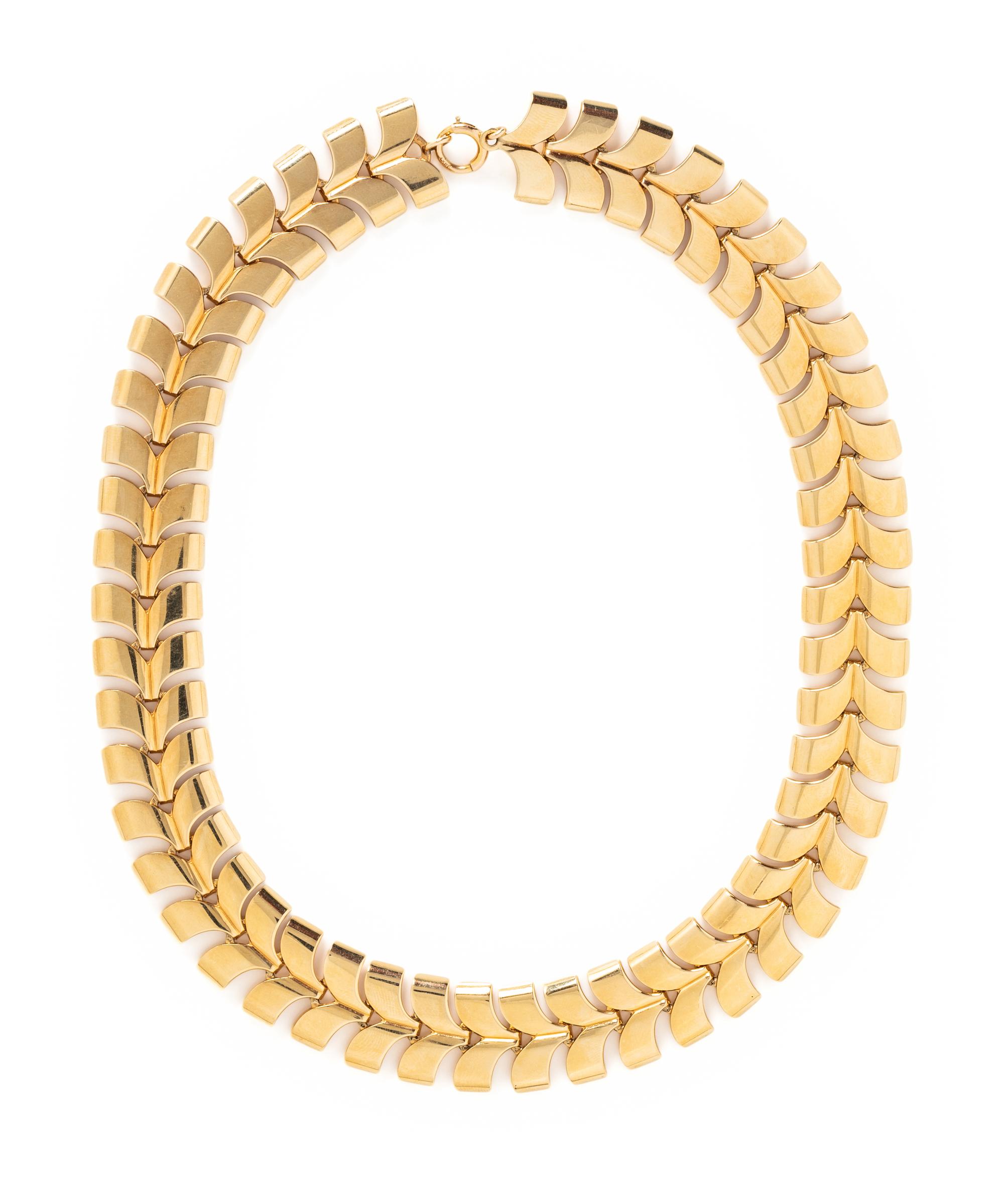 RETRO, YELLOW GOLD JEWELRY SUITE