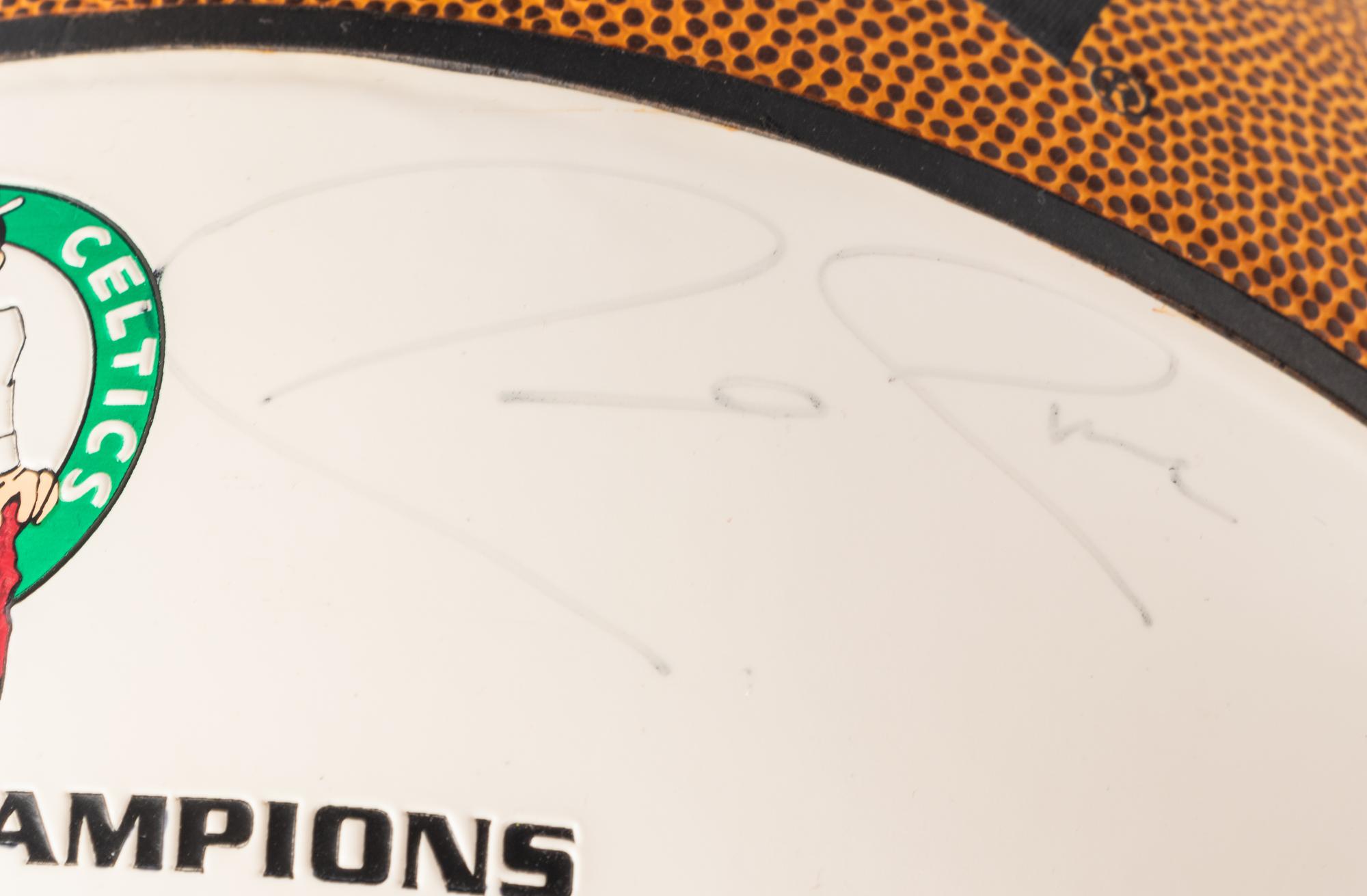 A Boston Celtics Big Three (Ray Allen, Kevin Garnett, and Paul Pierce) Signed Autograph Basketball