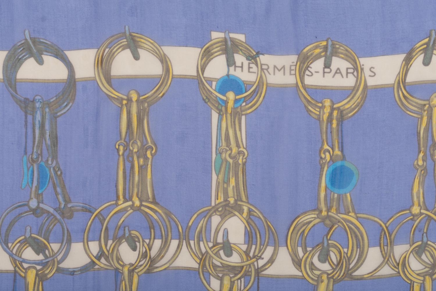 Three Hermès Silk Chiffon Scarves