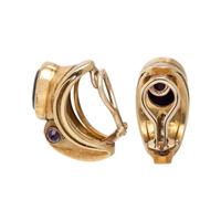 NIVA, AMETHYST AND DIAMOND EARRINGS