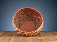 Pinedale Black-on-Red and St. Johns Polychrome Pottery Bowls