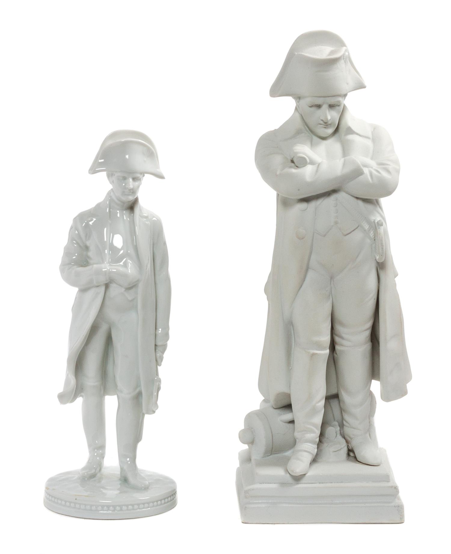 A German Blanc de Chine Figure of Napoleon Height of first 8 1/4 inches. — 20TH CENTURY
