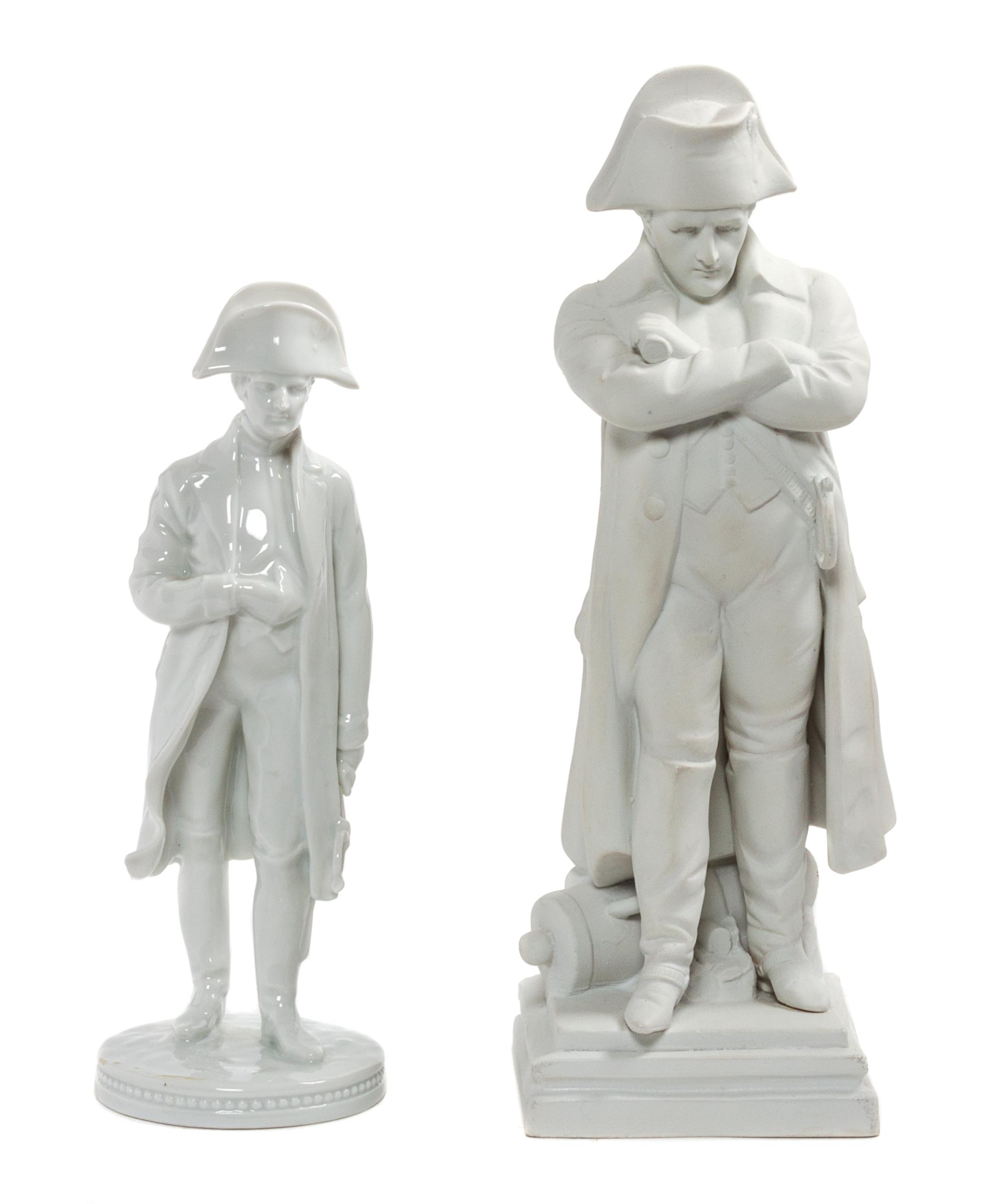 A German Blanc de Chine Figure of Napoleon Height of first 8 1/4 inches. — 20TH CENTURY