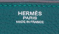 An Hermes Malachite Togo 30cm Birkin Handbag, 12" x 8.5" x 6".