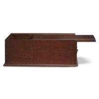 Inlaid walnut candle box Pennsylvania, circa 1760