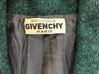 Givenchy Blue Check Wool Skirt Suit, 1970's