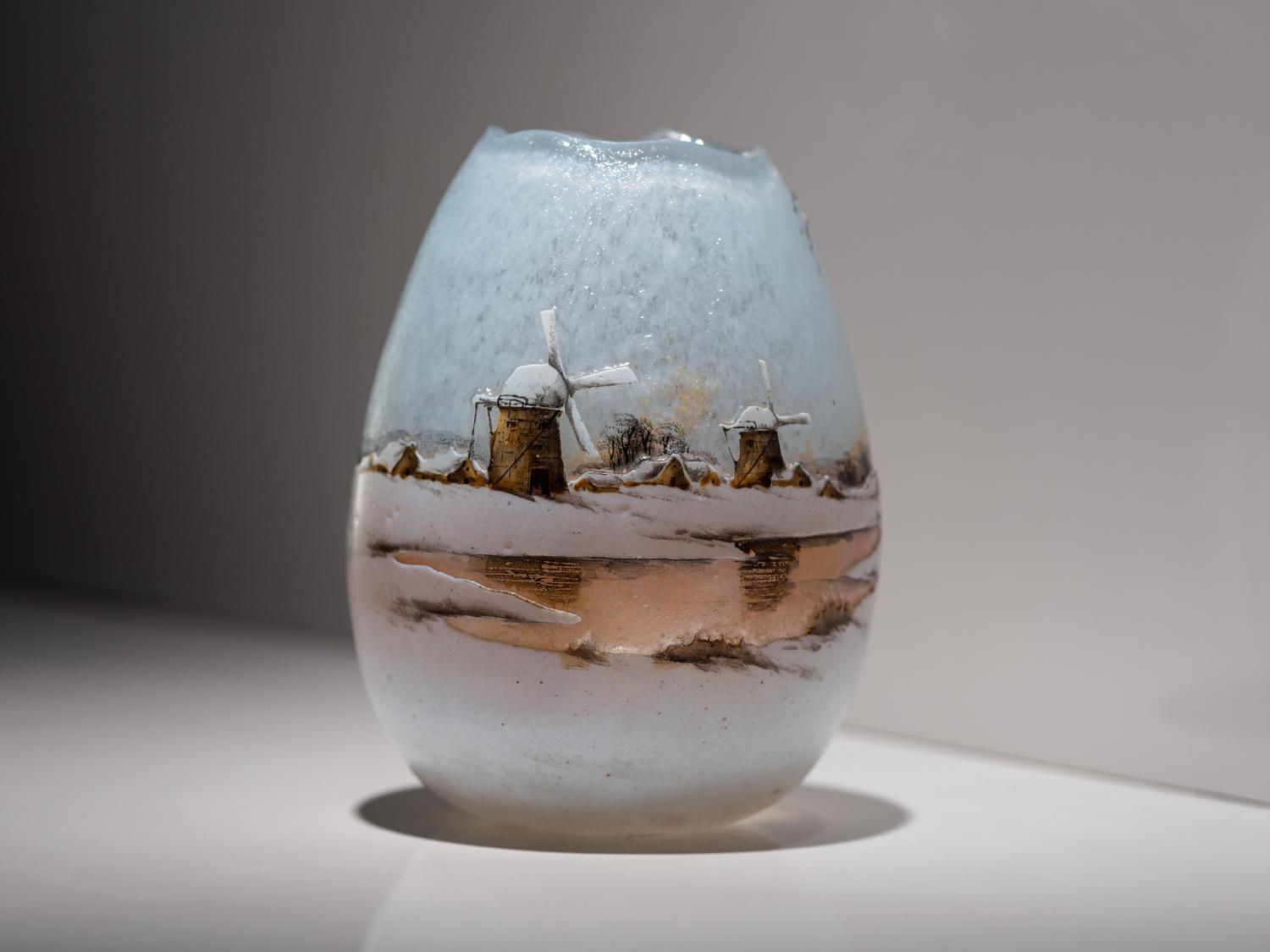 Dutch Winter Scene Broken Egg