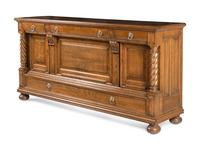 A Renaissance Revival Oak Serving Cabinet