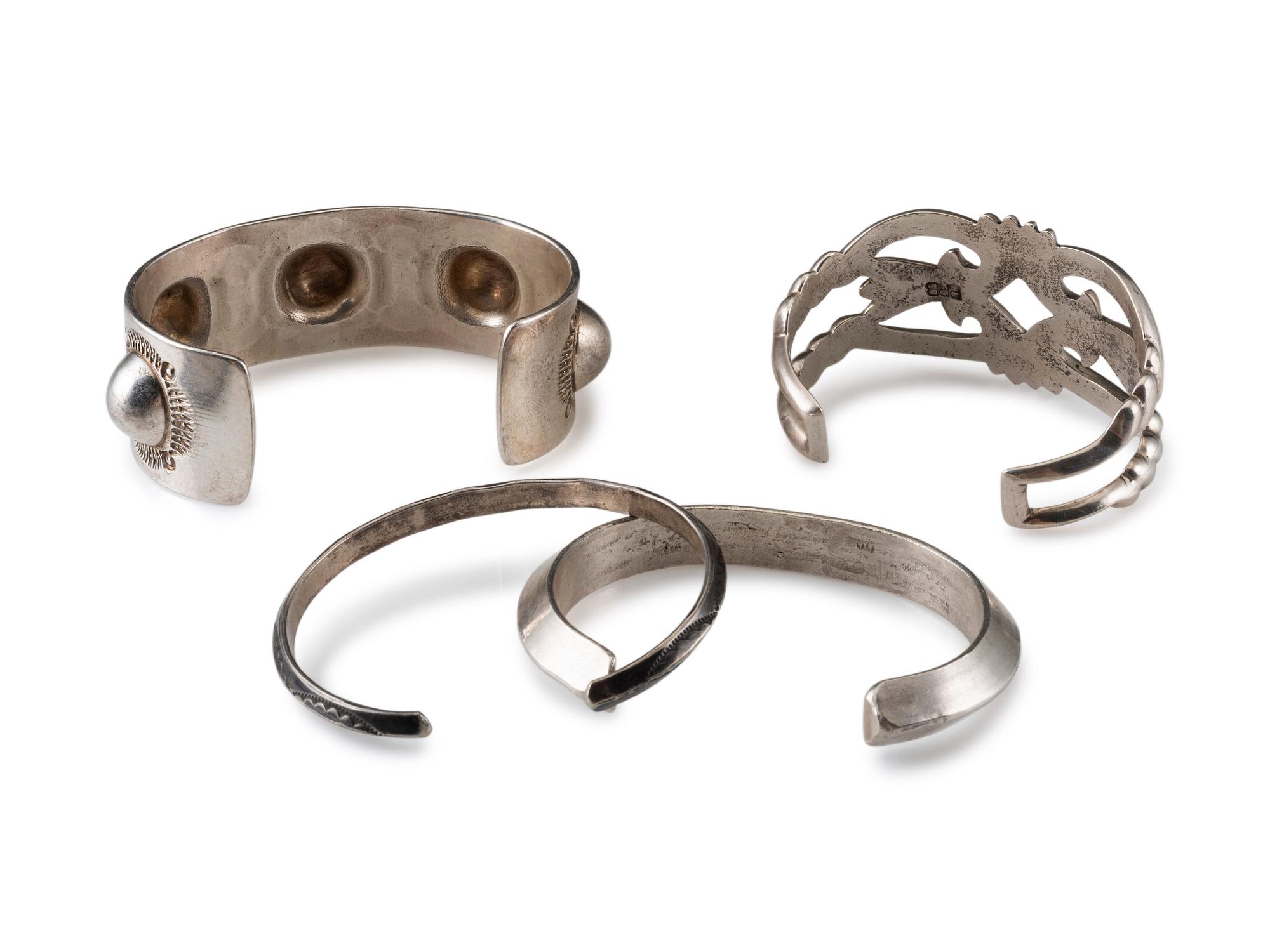 Navajo Silver Cuff Bracelets