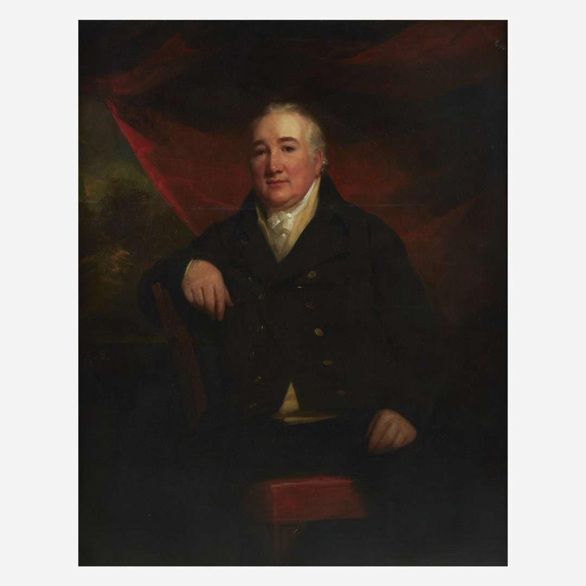 Sir Henry Raeburn (British, 1756–1823) Portrait of Mr. William Ferguson of Raith, Three-Quarter Length